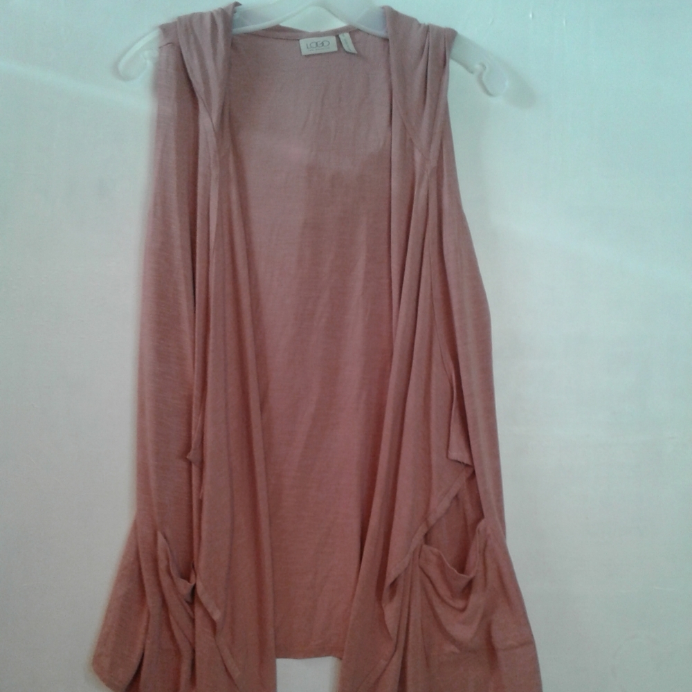 LOGO Lori Goldstein hooded vest